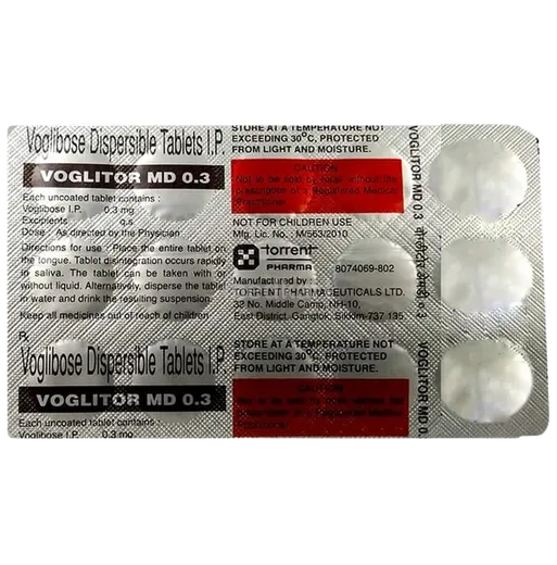 voglitor md 0.3mg tablet 15's